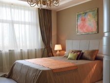 Фото интерьера спальни квартиры в классическом стиле