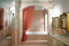 Фото интерьера санузла особняка в классическом стиле