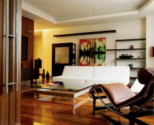 Фото интерьера гостиной квартиры в современном стиле