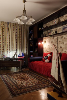 Фото интерьера детской небольшой квартиры в стиле кантри