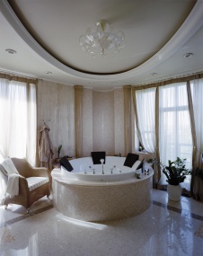 Фото интерьера санузла квартиры в классическом стиле