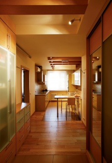 Фото интерьера кухни квартиры в современном стиле