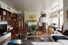 Фото интерьера столовой квартиры в стиле фьюжн