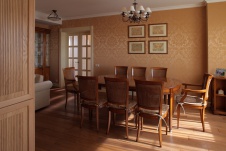 Фото интерьера столовой квартиры в неоклассике