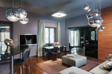 Фото интерьера столовой небольшой квартиры в современном стиле