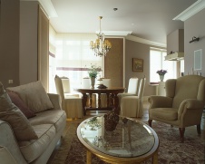 Фото интерьера столовой квартиры в стиле фьюжн