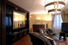 Фото интерьера гостиной квартиры в стиле ар-деко