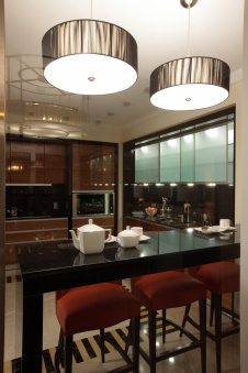 Фото интерьера кухни квартиры в стиле ар-деко