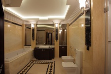 Фото интерьера санузла квартиры в стиле ар-деко