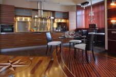 Фото интерьера кухни квартиры в современном стиле