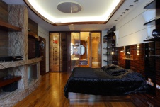 Фото интерьера спальни квартиры в современном стиле