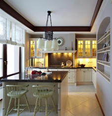 Фото интерьера кухни квартиры в стиле кантри
