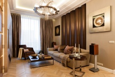 Фото интерьера гостиной квартиры в современном стиле