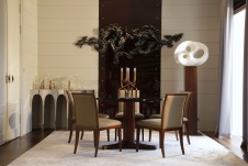 Фото интерьера столовой квартиры в стиле фьюжн