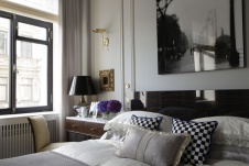 Фото интерьера спальни квартиры в стиле фьюжн