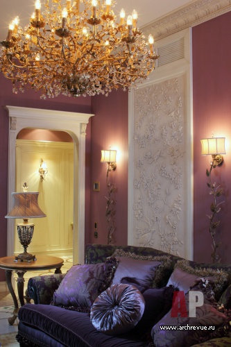 Фото интерьера гостиной квартиры в стиле модерн