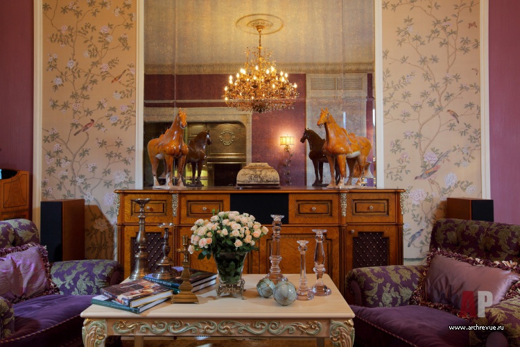 Фото интерьера гостиной квартиры в стиле модерн