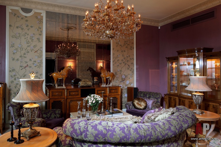 Фото интерьера зоны отдыха квартиры в стиле модерн