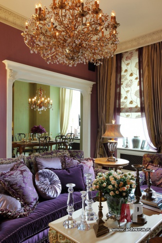 Фото интерьера гостиной квартиры в стиле модерн