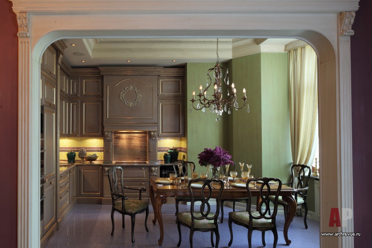 Фото интерьера кухни квартиры в стиле модерн