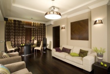 Фото интерьера гостиной квартиры в современном стиле