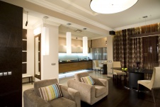 Фото интерьера столовой квартиры в современном стиле