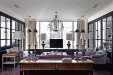 Фото интерьера гостиной квартиры в стиле фьюжн