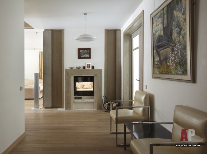 Фото интерьера каминной дома в эко стиле