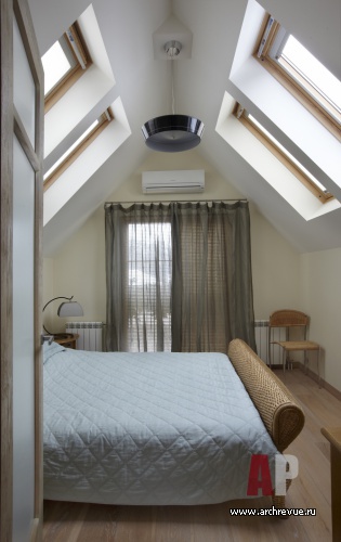 Фото интерьера спальни дома в эко стиле