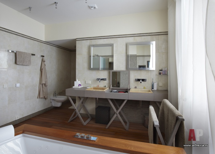 Фото интерьера санузла дома в эко стиле