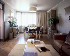 Фото интерьера гостиной квартиры в стиле фьюжн