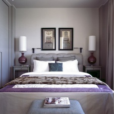 Фото интерьера спальни квартиры в стиле фьюжн