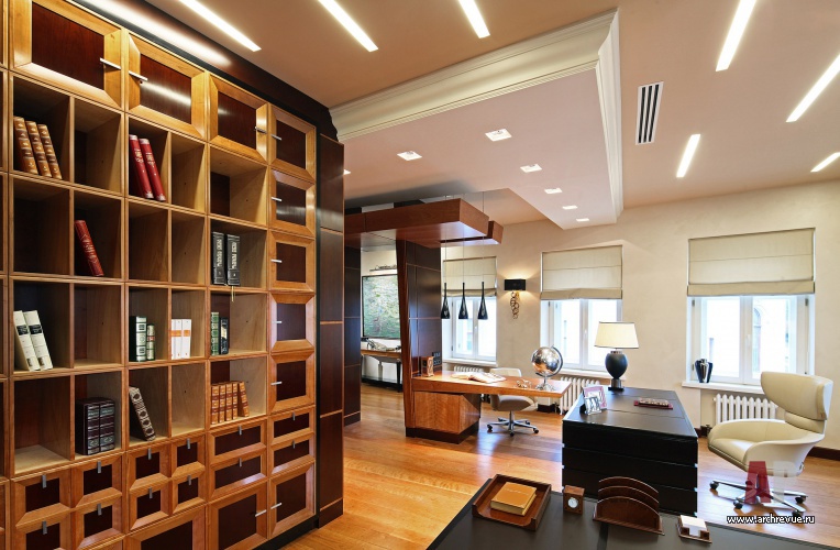 Фото интерьера кабинета офиса в стиле ар-деко