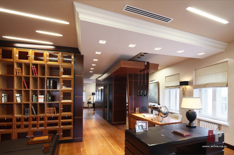 Фото интерьера кабинета офиса в стиле ар-деко