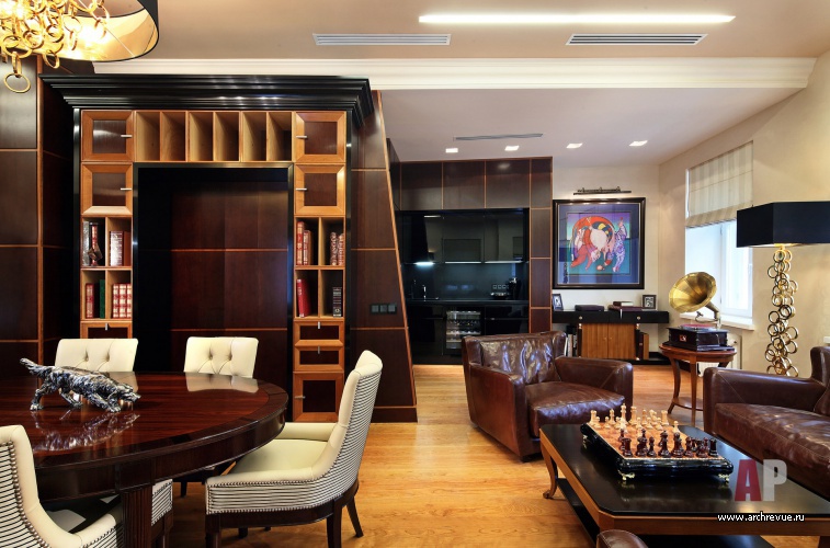 Фото интерьера переговорной офиса в стиле ар-деко