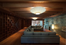 Фото интерьера зоны отдыха дома в эко стиле