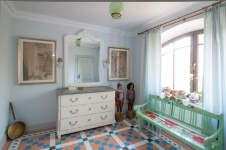 Фото интерьера входной зоны дома в стиле фьюжн