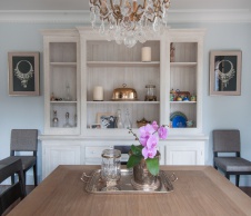 Фото интерьера столовой дома в стиле фьюжн