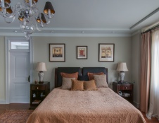 Фото интерьера спальни дома в стиле фьюжн