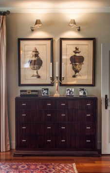 Фото интерьера спальни дома в стиле фьюжн