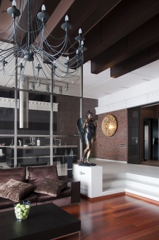 Фото интерьера гостиной небольшого дома в современном стиле