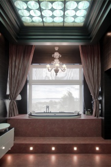 Фото интерьера санузла небольшого дома в современном стиле