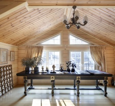 Фото интерьера кабинета небольшого дома в стиле неоклассика