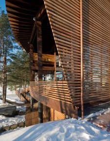 Фото фасада дома в эко стиле