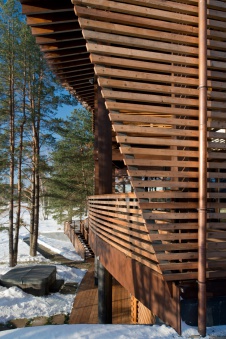 Фото фасада дома в эко стиле