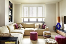 Фото интерьера гостиной квартиры в стиле фьюжн