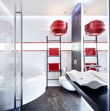 Фото интерьера санузла квартиры в стиле фьюжн