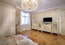 Фото интерьера спальни квартиры в классическом стиле