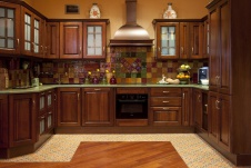 Фото интерьера кухни небольшой большой квартиры в восточном стиле
