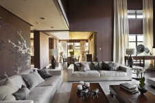 Фото интерьера гостиной дома в современном стиле